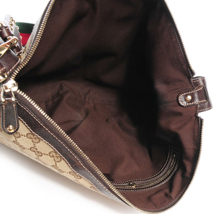 Gucci Monogram Pelham Studded Shoulder Bag Brown 5 of 9