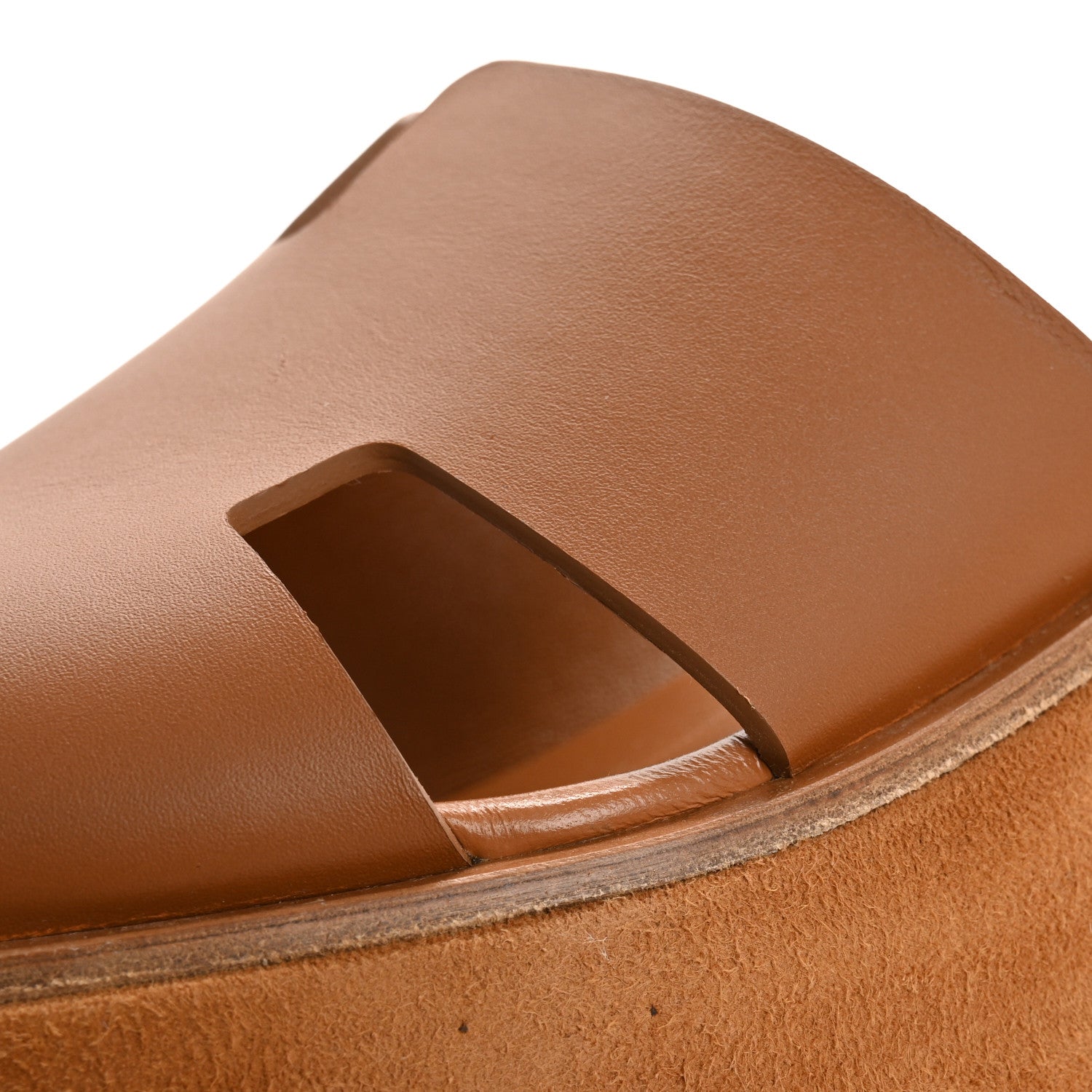 Hermes Calfskin Suede Goatskin Eze 30 Sandals 41 Naturel 11 of 12