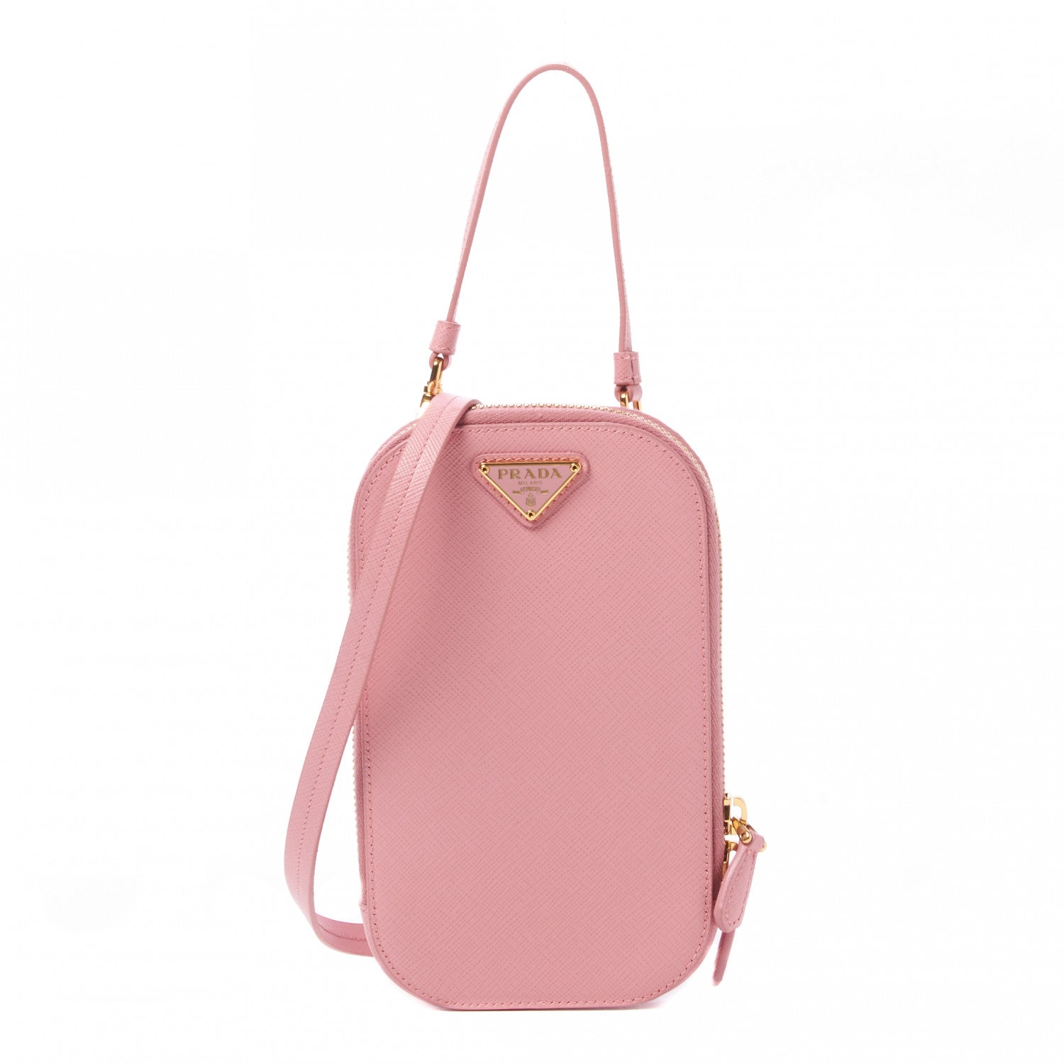 Prada Saffiano Mini Crossbody Bag Petalo 1 of 8