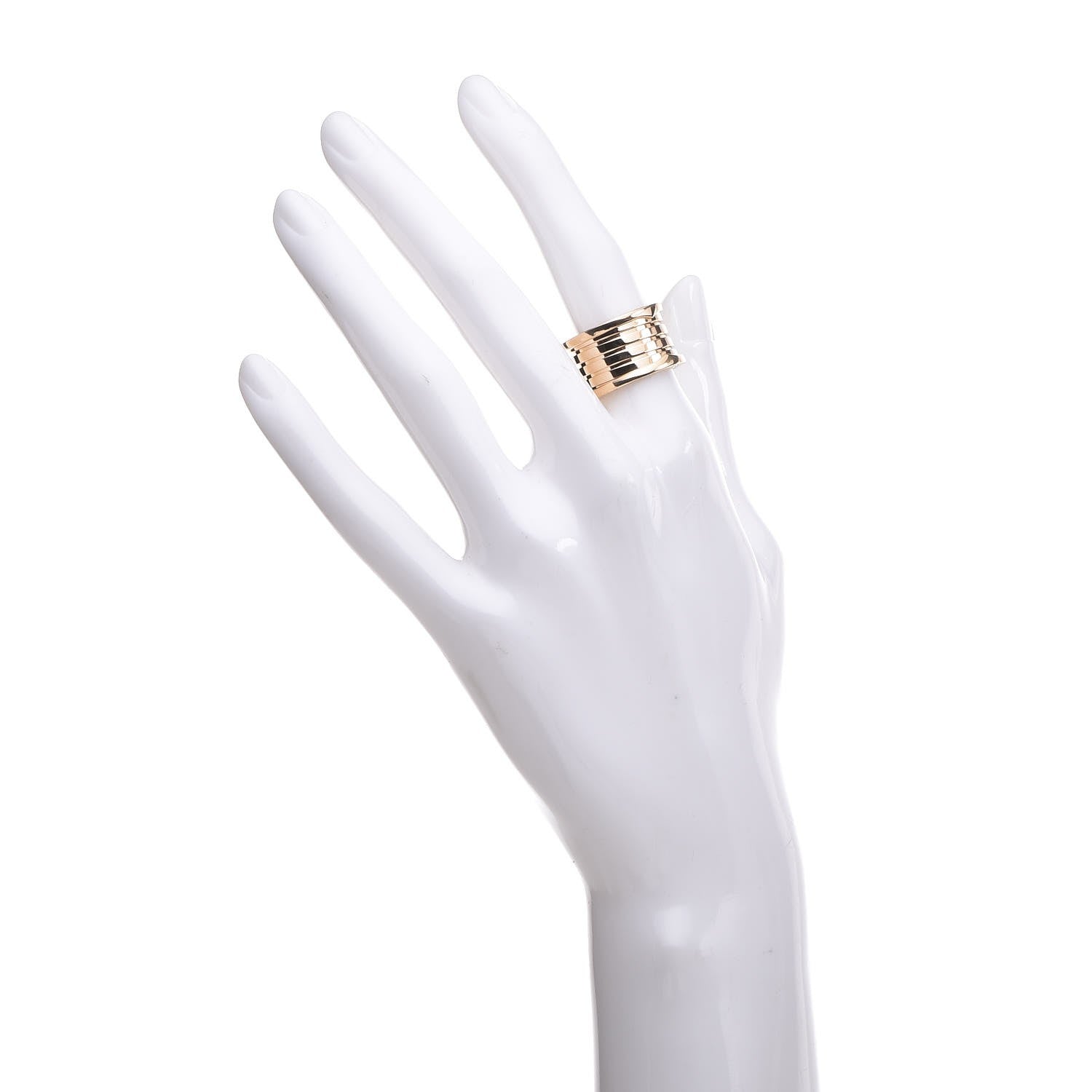 Bulgari 18K Yellow Gold B.Zero1 Five-Band Anniversary Ring 52 6 2 of 5