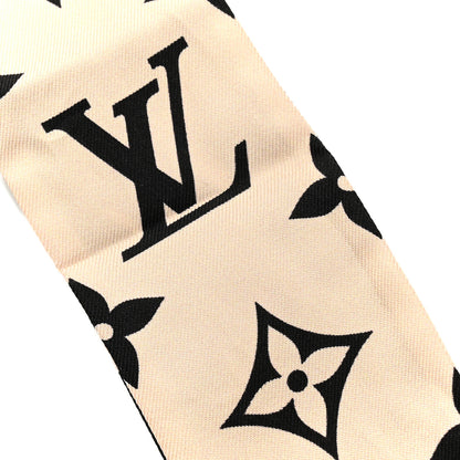 Louis Vuitton Silk Monogram LV Crafty Bi Color BB Bandeau Black Cream 5 of 5