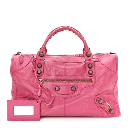 Balenciaga Agneau Giant 21 Rose Gold Hardware Work Cyclamen Fucsia 3 of 11