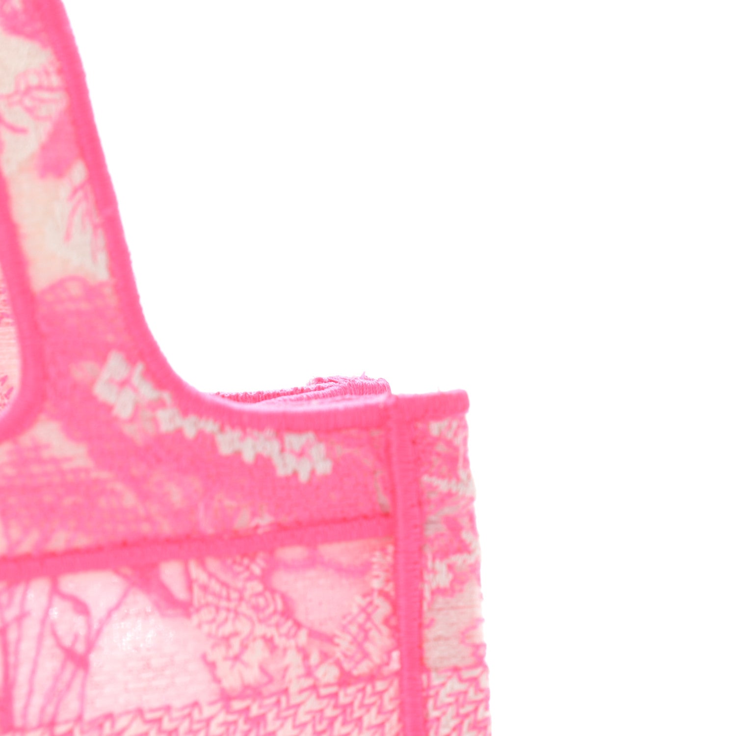 Christian Dior Canvas Embroidered Mini Toile De Jouy Book Tote Pink 11 of 13