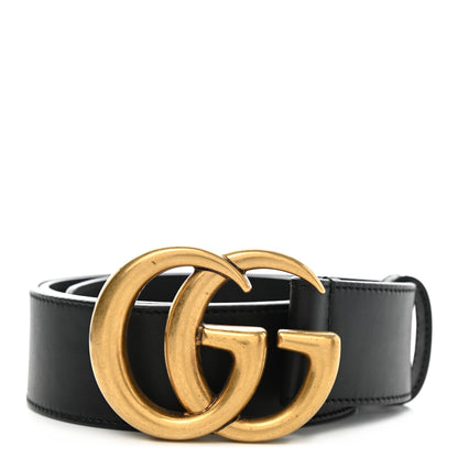 Gucci Calfskin Double G 40mm Belt 80 32 Black 1 of 4