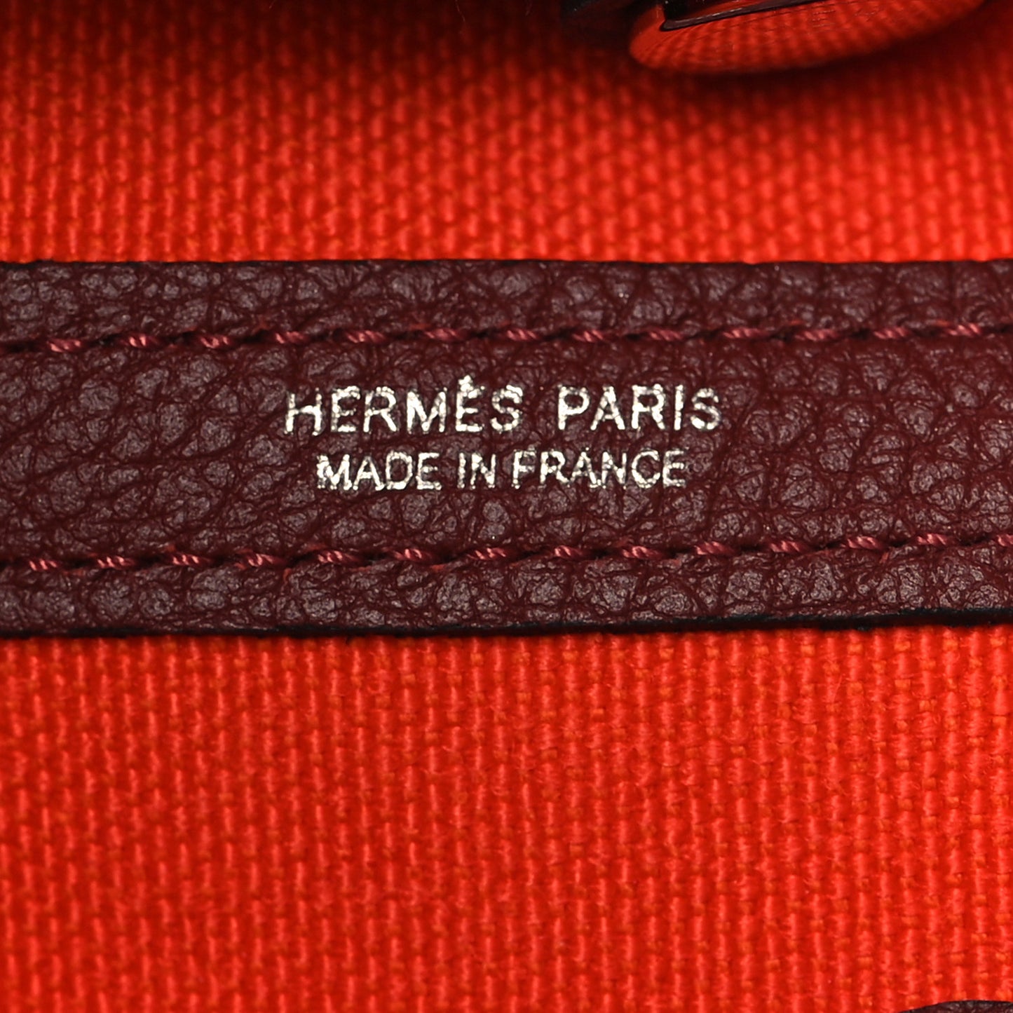 Toile Militaire Negonda Garden Party Tote 30 Orange Mecano Rouge H