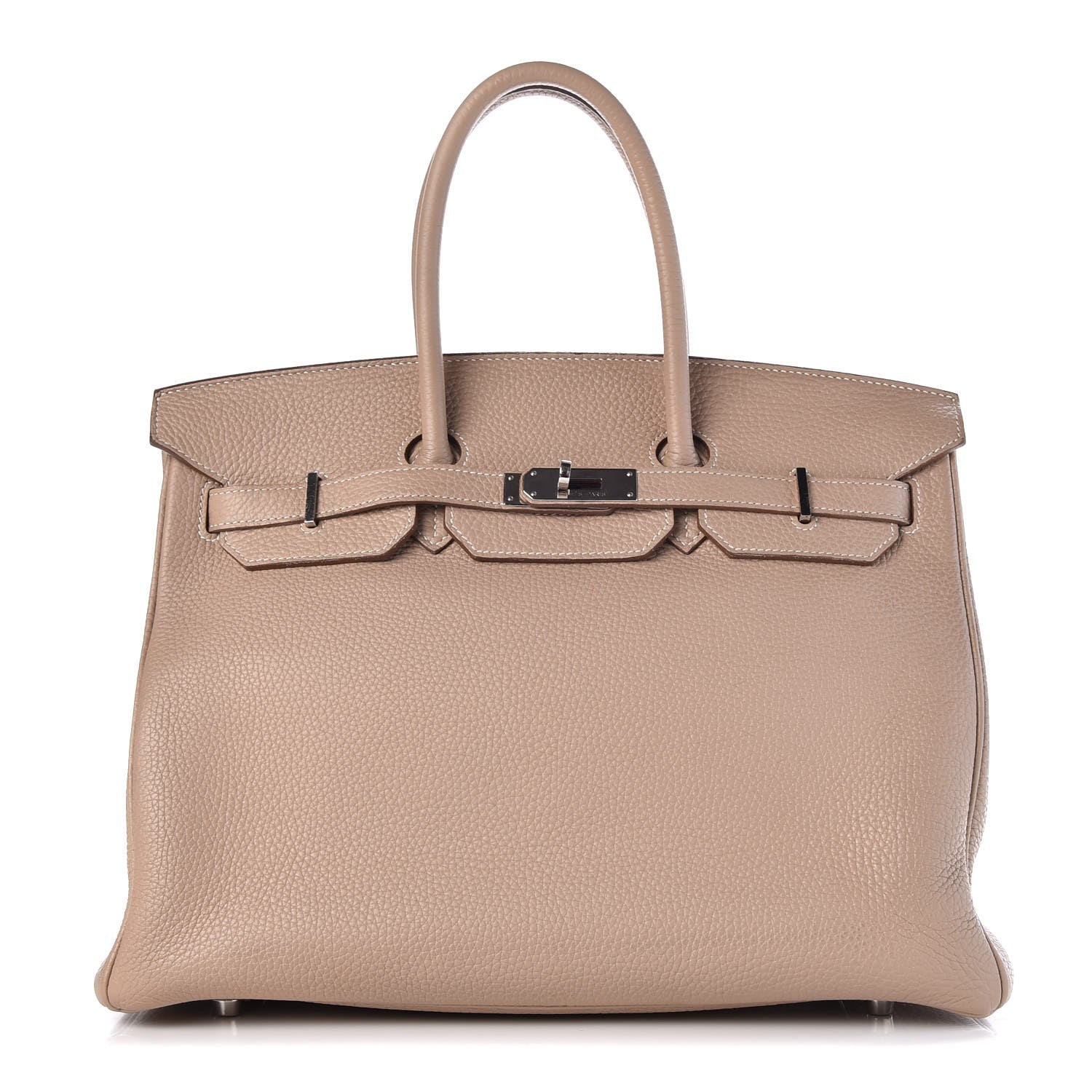 Hermes Taurillon Clemence Birkin 35 Argile 1 of 33