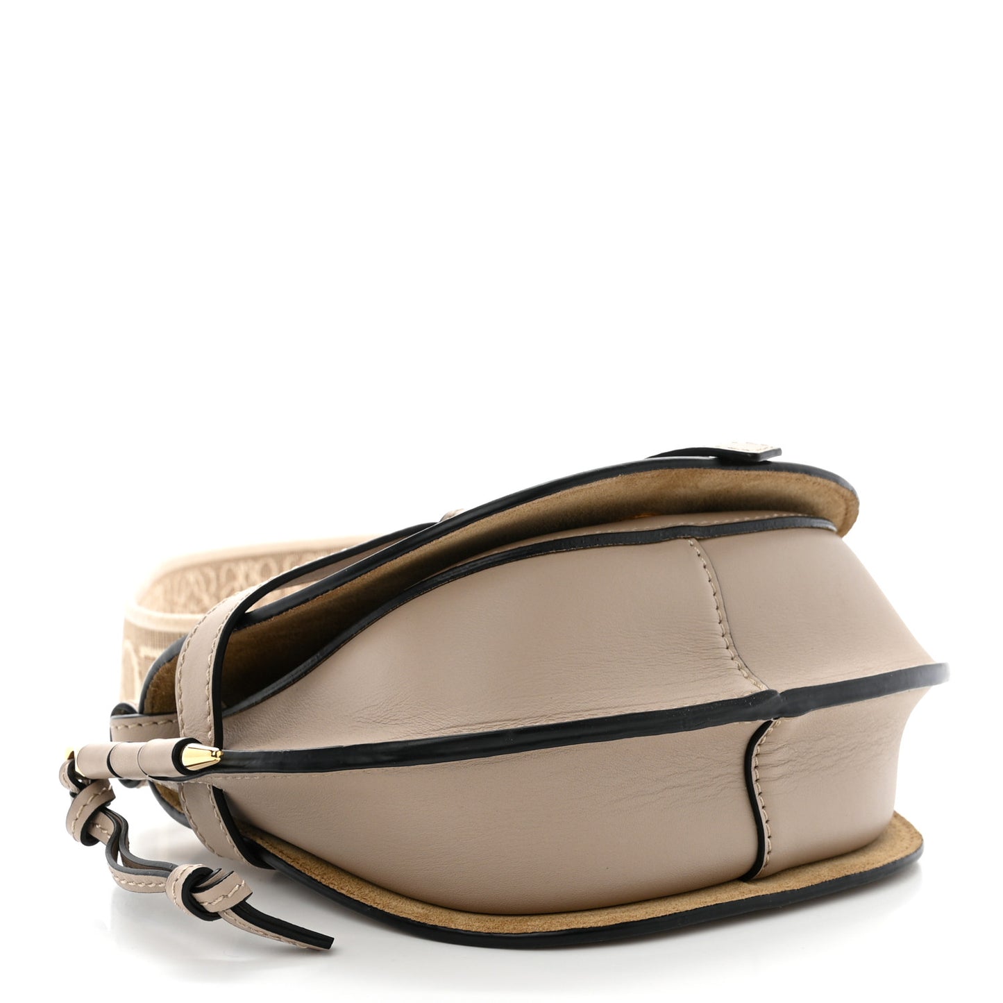 Calfskin Jacquard Mini Gate Dual Bag Sand