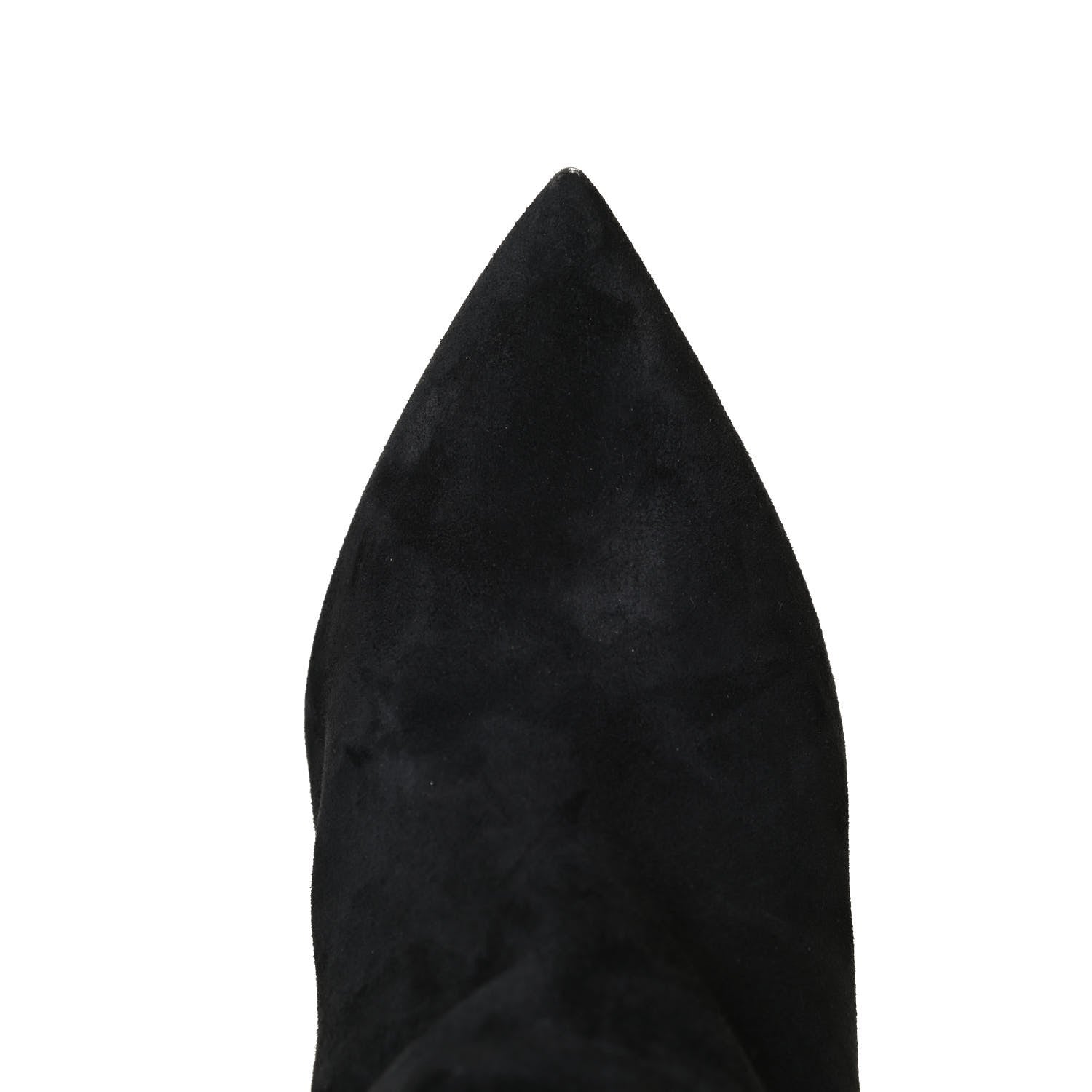 Saint Laurent Calfskin Suede Tanger Tassel Boot 37.5 Black 12 of 13