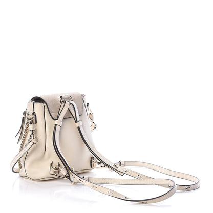 Chloe Suede Calfskin Mini Faye Backpack Off White 3 of 10