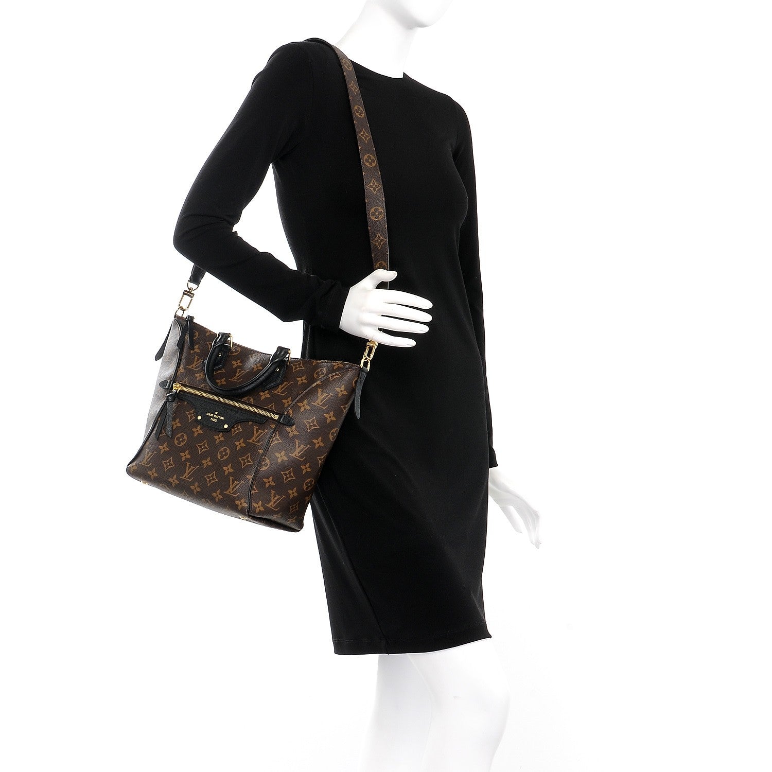 Louis Vuitton Monogram Tournelle PM Black 2 of 9