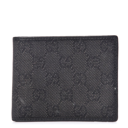 Gucci Monogram Mens Bi-Fold Wallet Black 1 of 9