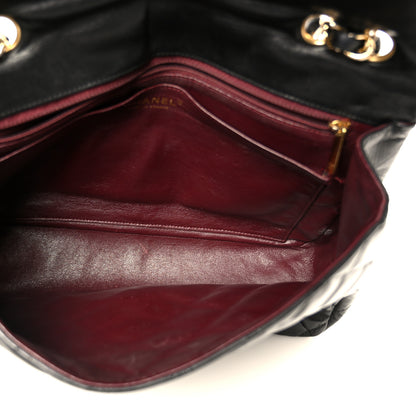 Chanel Lambskin Quilted Jumbo Single Flap Black 5 of 14