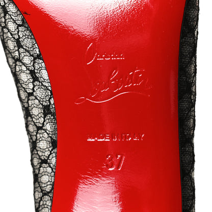 Christian Louboutin Nappa Saramor Fishnet 70 Pumps 37 Black 8 of 11