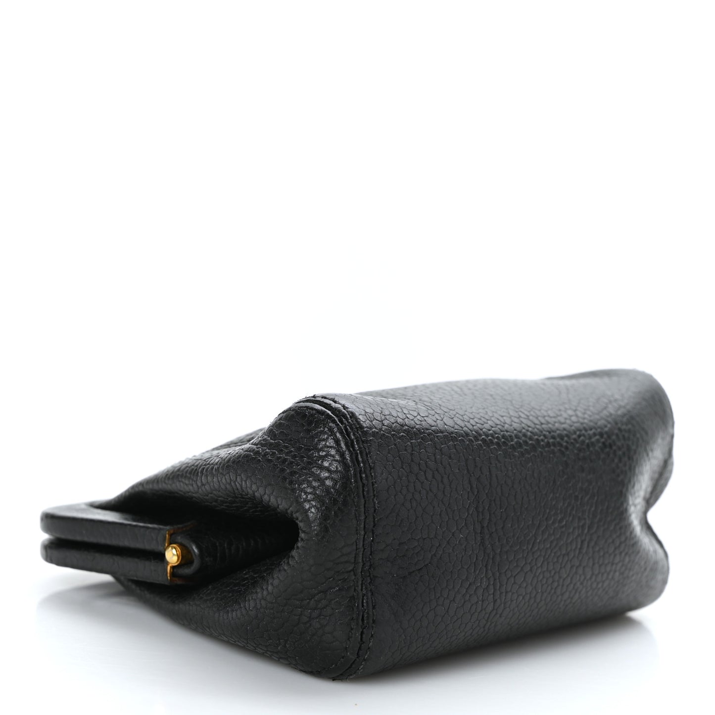 Caviar CC Kiss Lock Coin Purse Black
