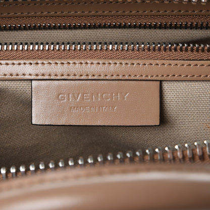 Givenchy Shiny Lord Calfskin Medium Antigona Dark Beige 7 of 9