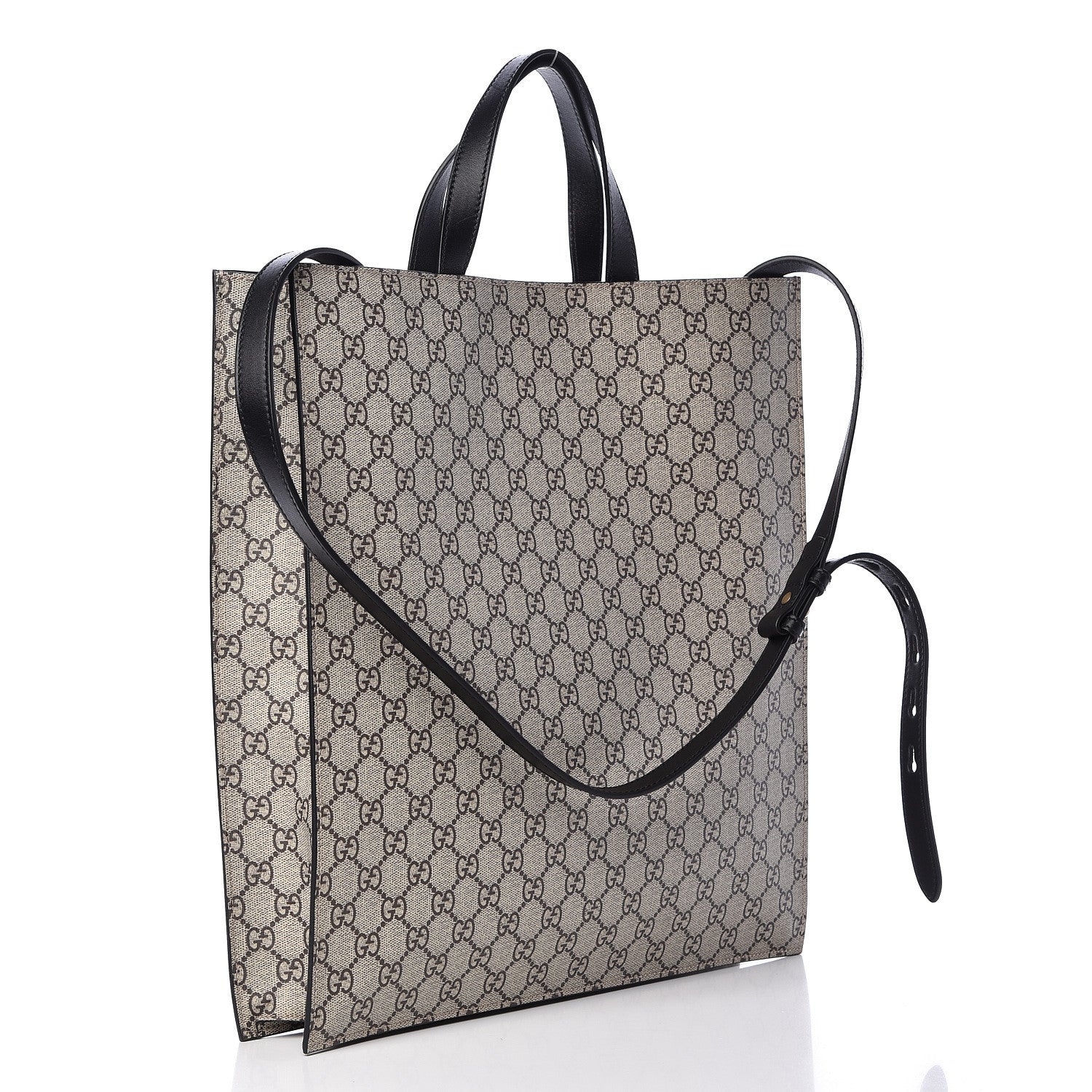 Gucci GG Supreme Monogram L'Aveugle Par Amour Print Vertical Tote Black 3 of 12