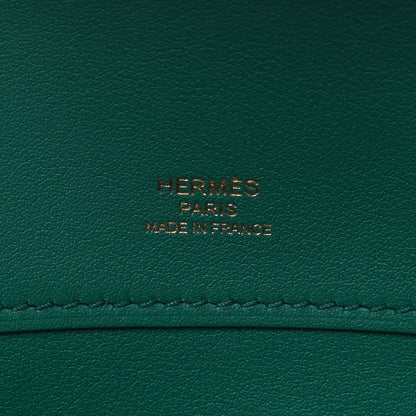 Hermes Swift Kelly Cut Clutch Pochette Vert Vertigo 6 of 8