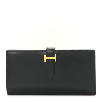 Hermes Box Bearn Wallet Black 1 of 8