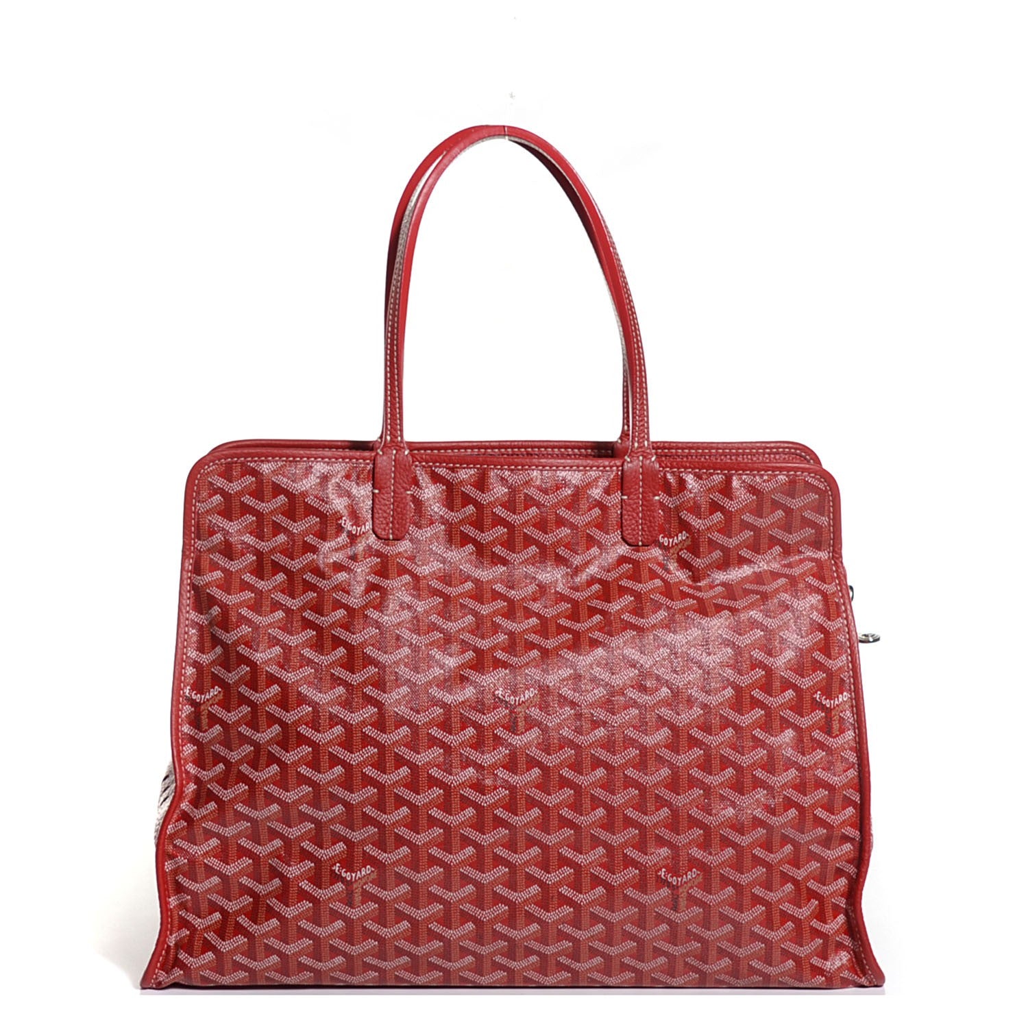 Goyard Goyardine Sac Hardy Pet Carrier PM Red 3 of 10