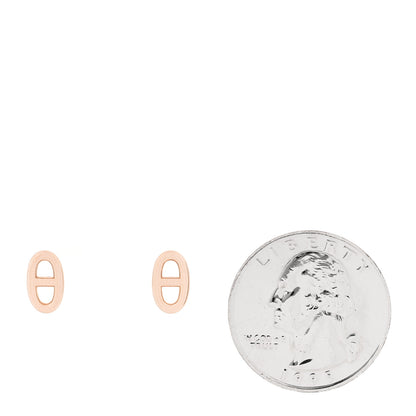 Hermes 18K Rose Gold TPM Farandole Stud Earrings 2 of 4