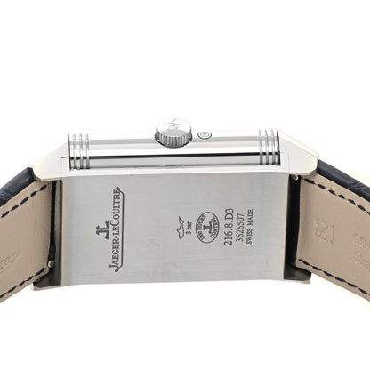 Jaeger-LeCoultre Stainless Steel Alligator 29.9mm Reverso Tribute Moon Manual Winding Watch Q3958420 5 of 6