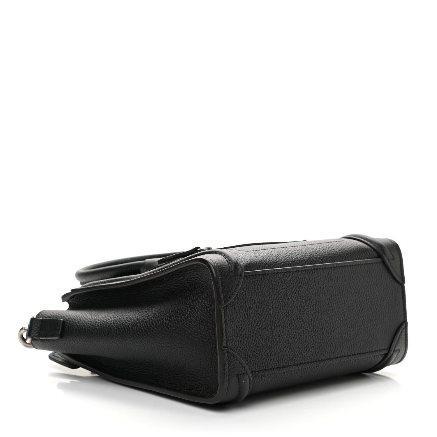 Celine Drummed Calfskin Nano Luggage Black 4 of 9