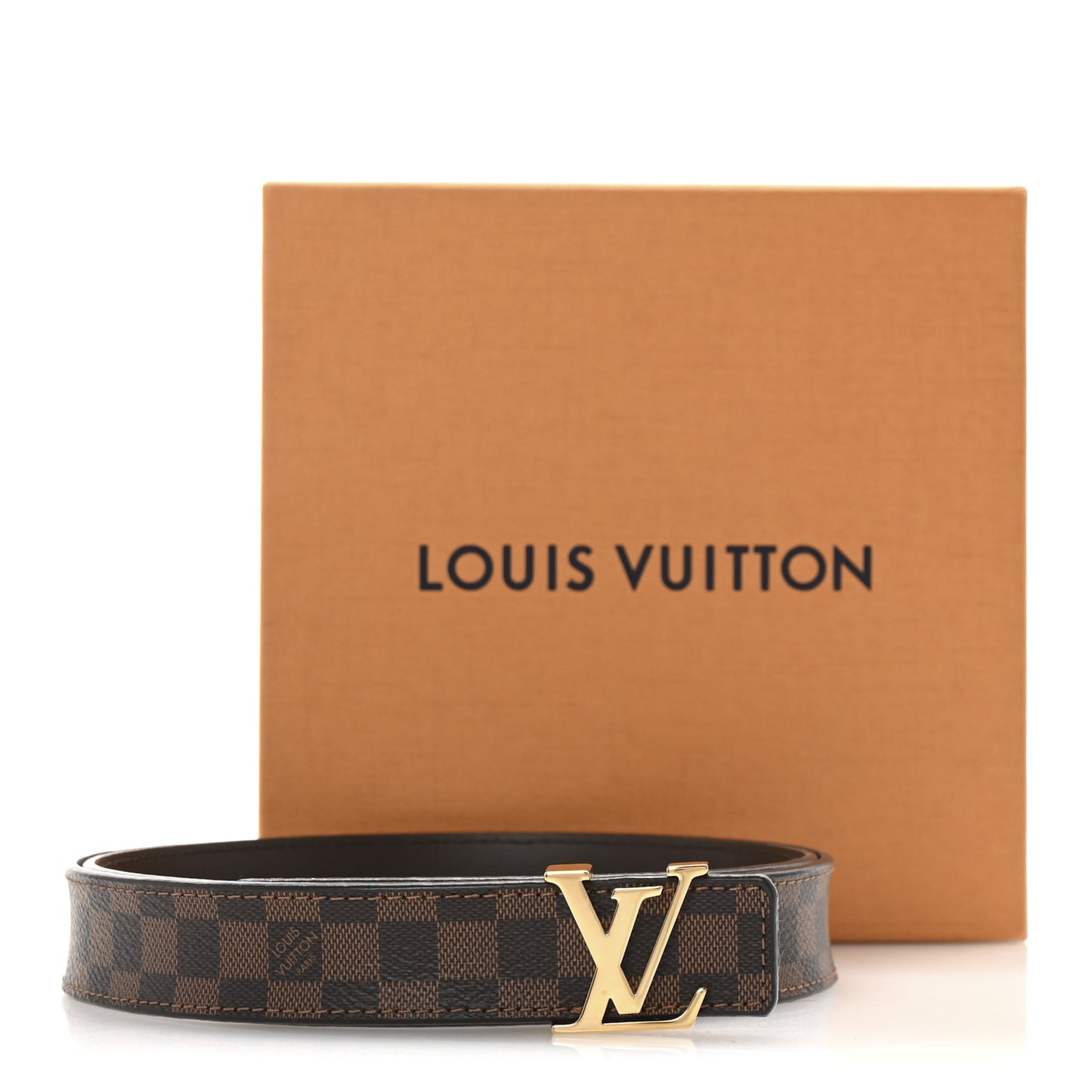 Mini Damier Ebene 25mm LV Initiales Belt 85 34