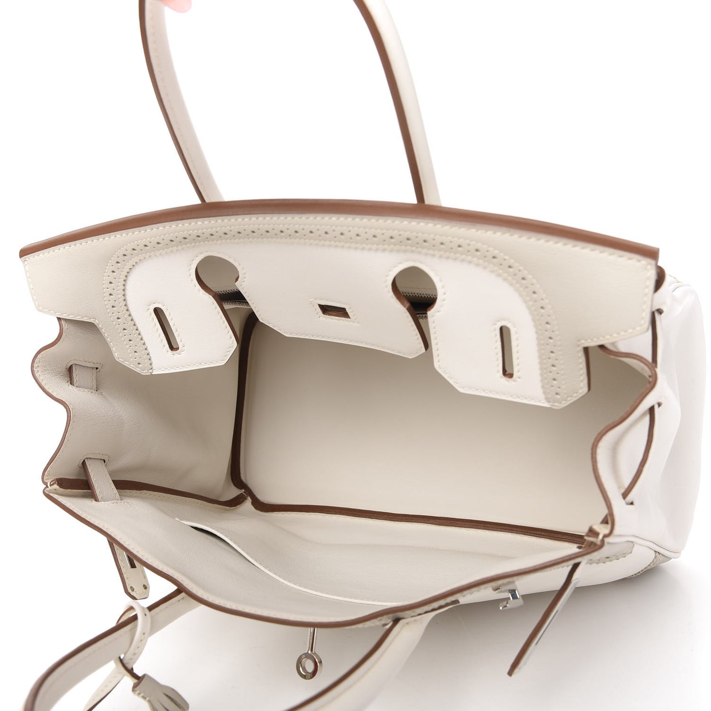 Swift Ghillies Birkin 30 White Gris Perle
