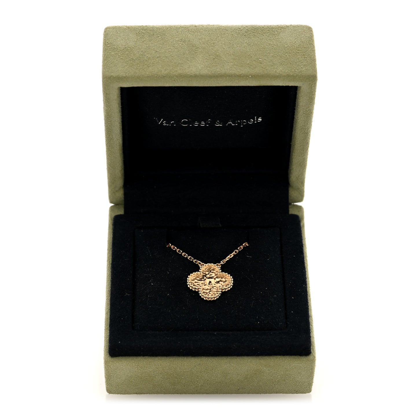 18K Yellow Gold Vintage Alhambra Pendant Necklace