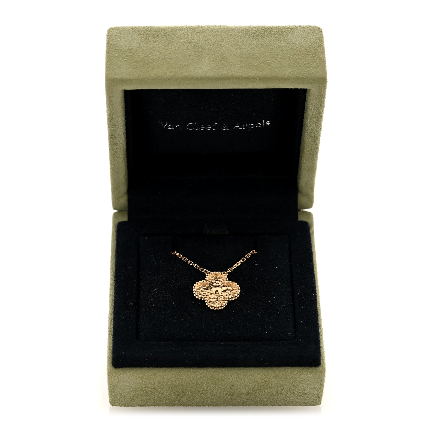 Van Cleef & Arpels 18K Yellow Gold Vintage Alhambra Pendant Necklace 5 of 5