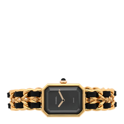 Chanel Stainless Steel Lambskin 20mm Chain Premiere Quartz Watch Gold M 2 of 4