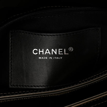 Chanel Metallic Patent Quilted Medium Just Mademoiselle Bowling Bag  Gold Degrade 6 of 10