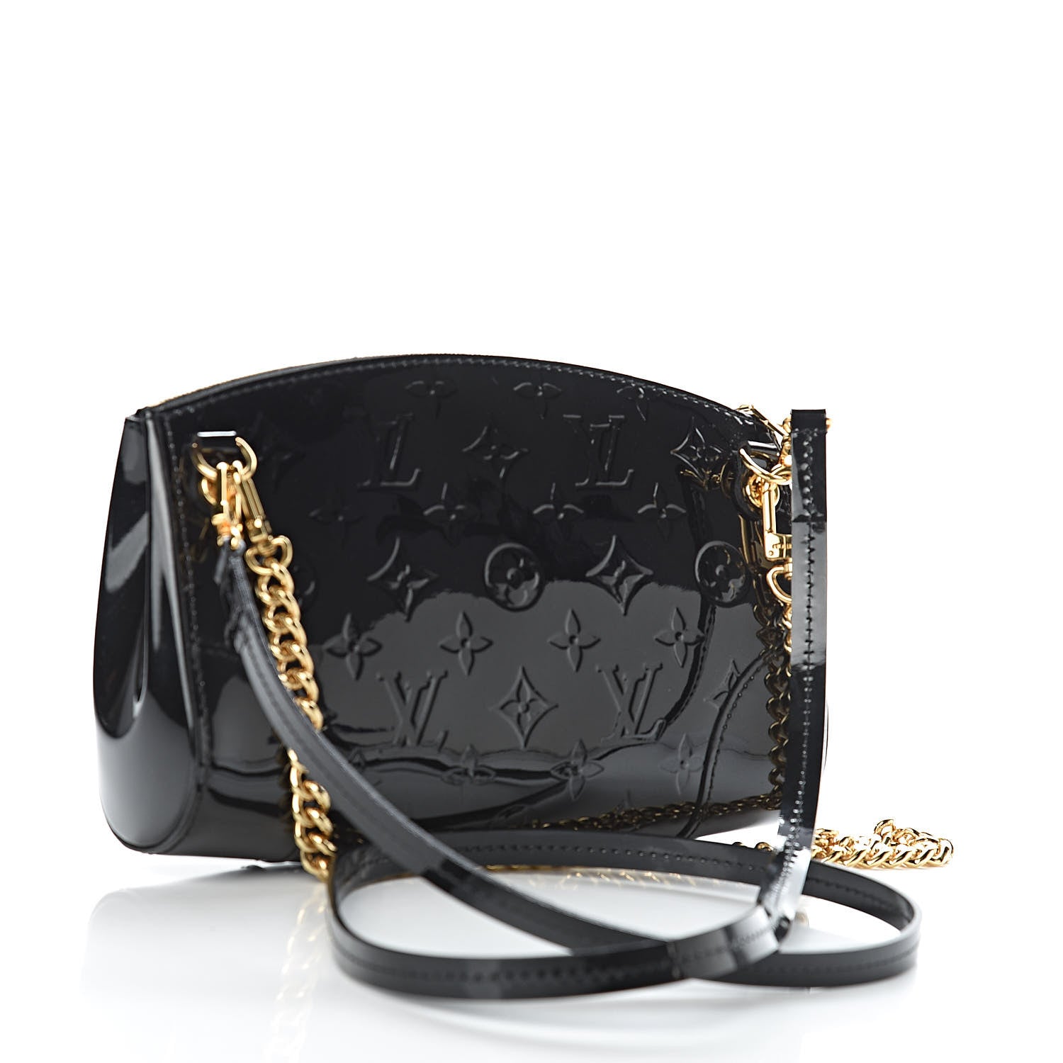 Louis Vuitton Vernis Santa Monica Clutch Noir Magnetique 3 of 9
