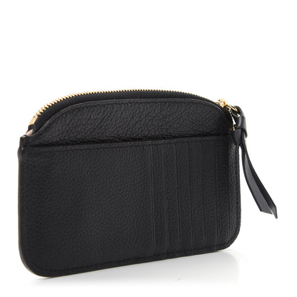 Chloe Calfskin Top Zip Card Case Black 3 of 7