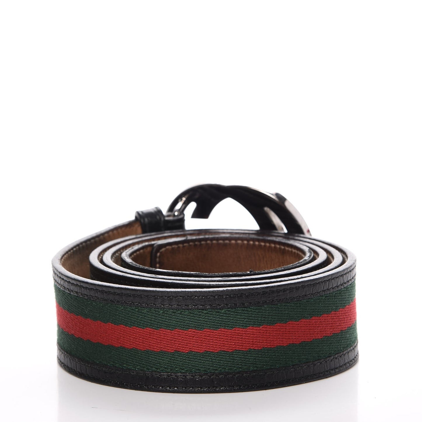 Calfskin Web Interlocking G Belt 105 42 Black