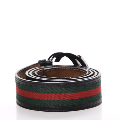 Gucci Calfskin Web Interlocking G Belt 105 42 Black 4 of 10