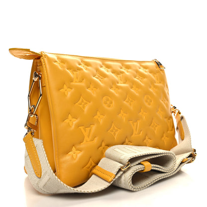 Louis Vuitton Lambskin Embossed Monogram Coussin PM Sunflower 3 of 11