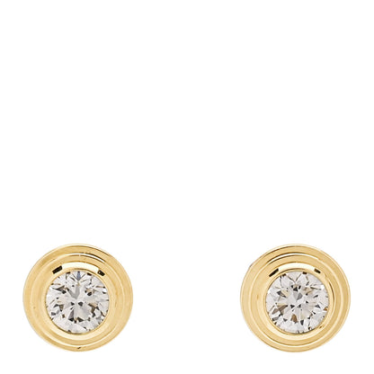 Cartier 18K Yellow Gold Diamond XS D'Amour Earrings 1 of 5