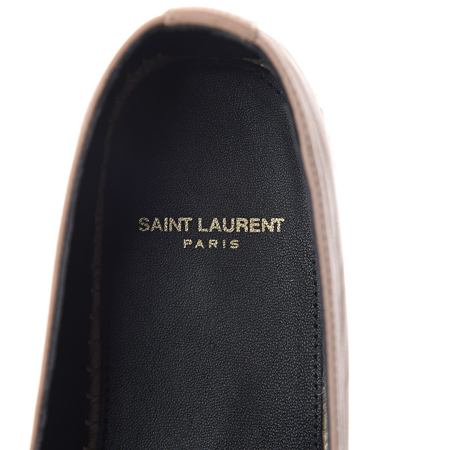 Saint Laurent Lambskin Monogram Espadrilles 38 Nude 5 of 8