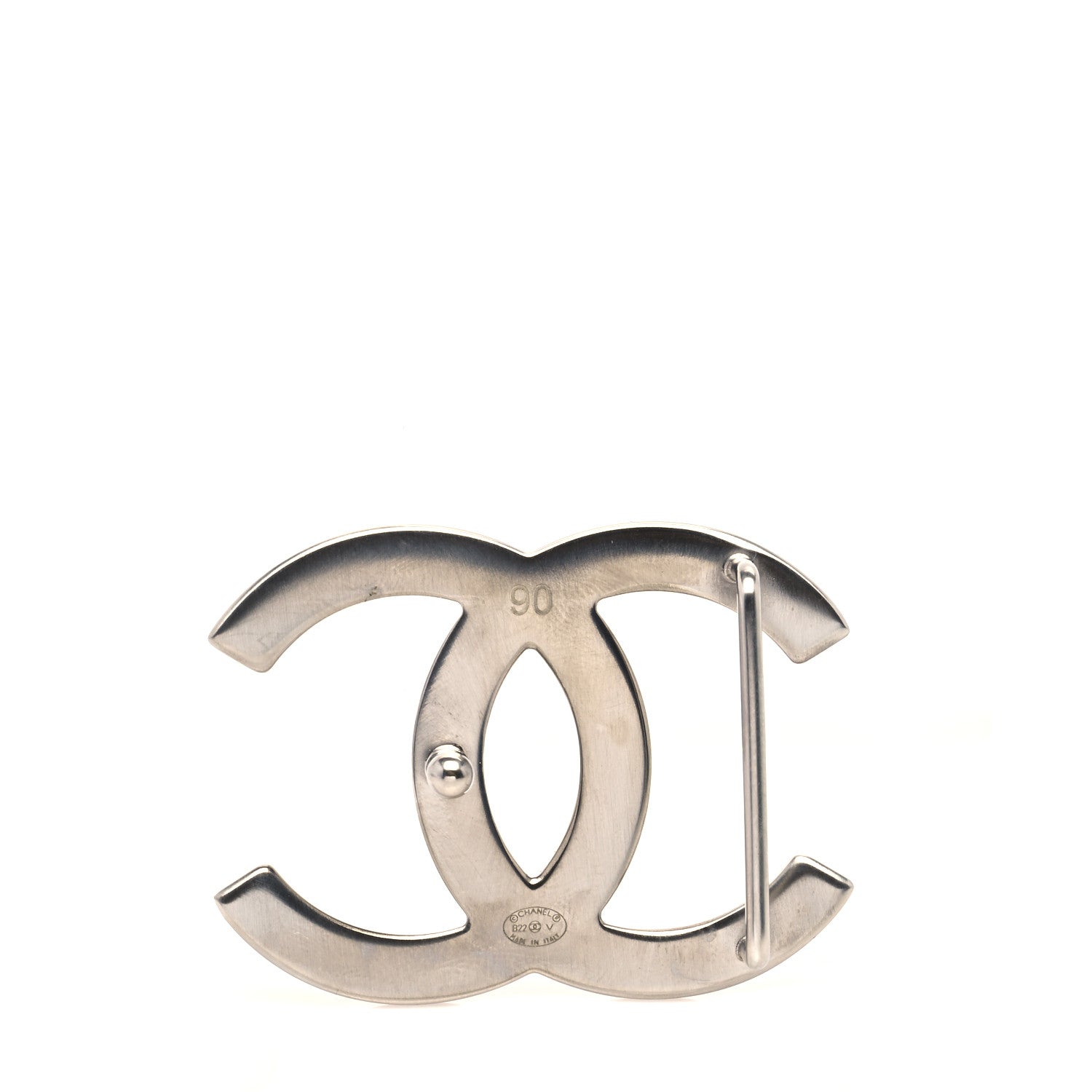 Chanel Calfskin CC Reversible Belt 90 36 Black Burgundy 5 of 5