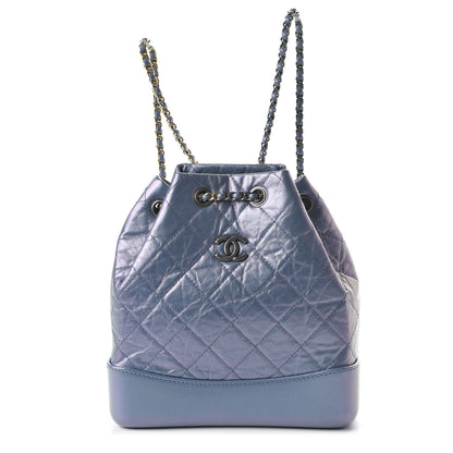 Chanel Iridescent Lambskin Calfskin Small Quilted Gabrielle Backpack Light Purple 1 of 10