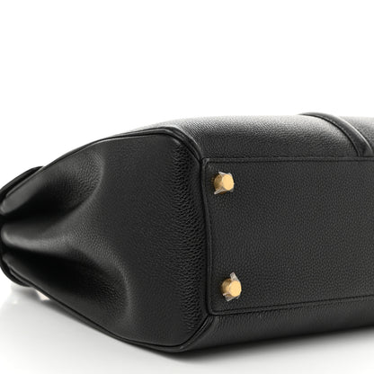 Celine Grained Calfskin Classique 16 Top Handle Bag Black 8 of 11