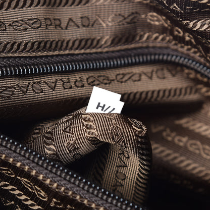 Prada Tessuto Stampato Nylon Saffiano Check Print Tote Viola 8 of 10