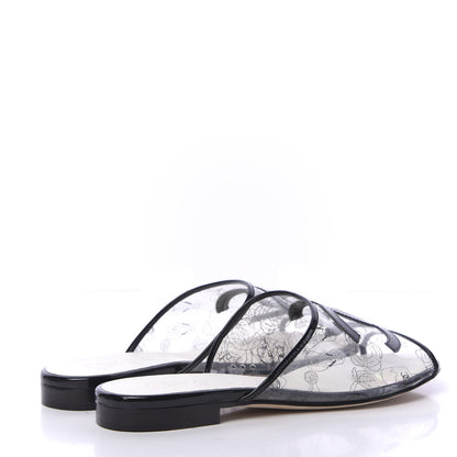 Chanel PVC Fantasy Patent CC Mules 38.5 Black 4 of 11