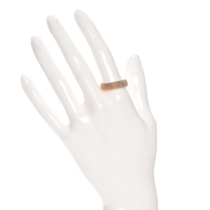 Tiffany 18K Rose Gold Narrow Somerset Mesh Ring 8.25 2 of 4