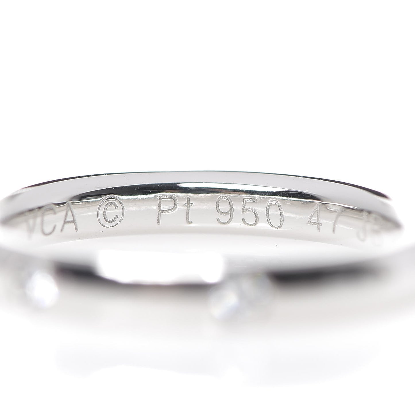 Platinum Diamond Tendrement Etoiles Wedding Band Ring 47 4
