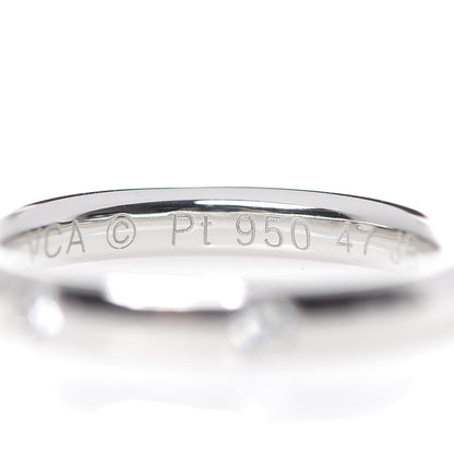 Van Cleef & Arpels Platinum Diamond Tendrement Etoiles Wedding Band Ring 47 4 5 of 6