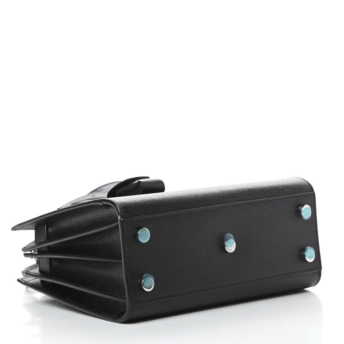 Grained Calfskin Nano Sac De Jour Black