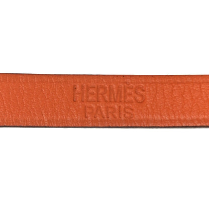 Hermes Swift Hapi 3 MM Triple Tour Bracelet T2 Orange 4 of 5