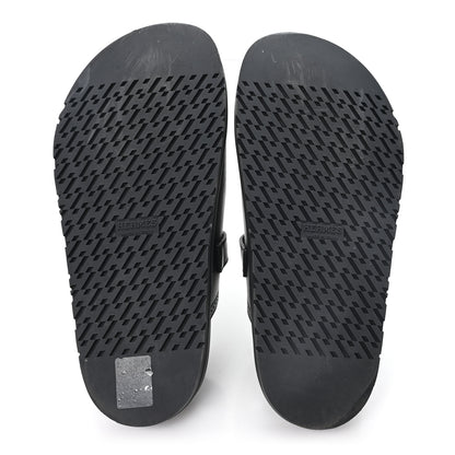 Hermes Calfskin Monk Mules  37 Black 6 of 8